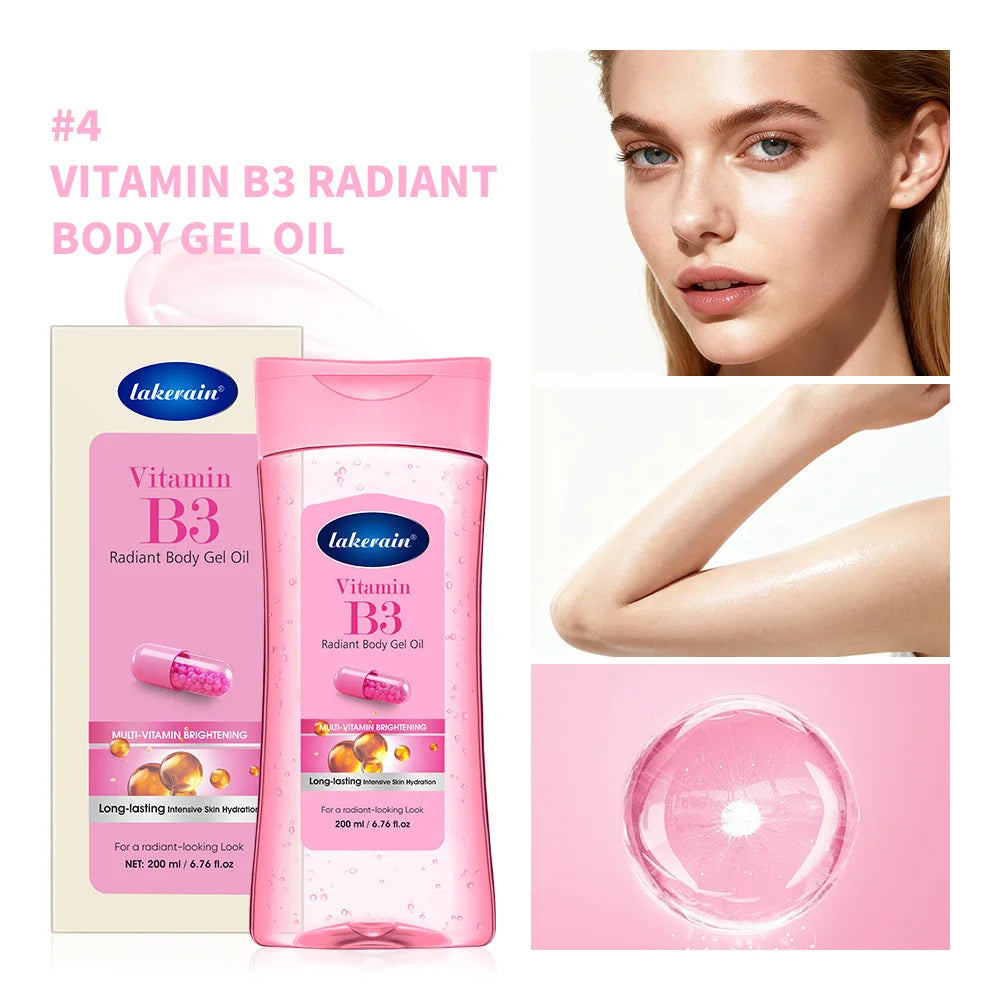 Vitamin C Turmeric Radiant Body Gel Oil Moisturizing Soften Dry Skin Glowing Treatment Nourishes & Hydrates Body Lotion Oil Care