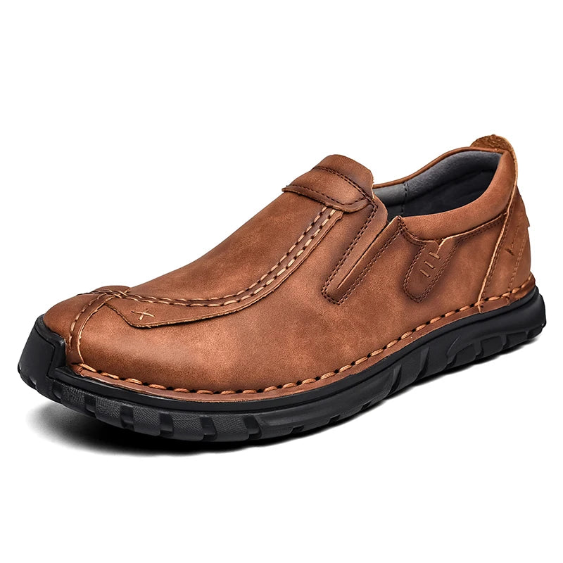 Nougxm Men Shoes Slip On Loafers Spring Autumn Comfortable Fashion designer Casual Leather Men Shoes