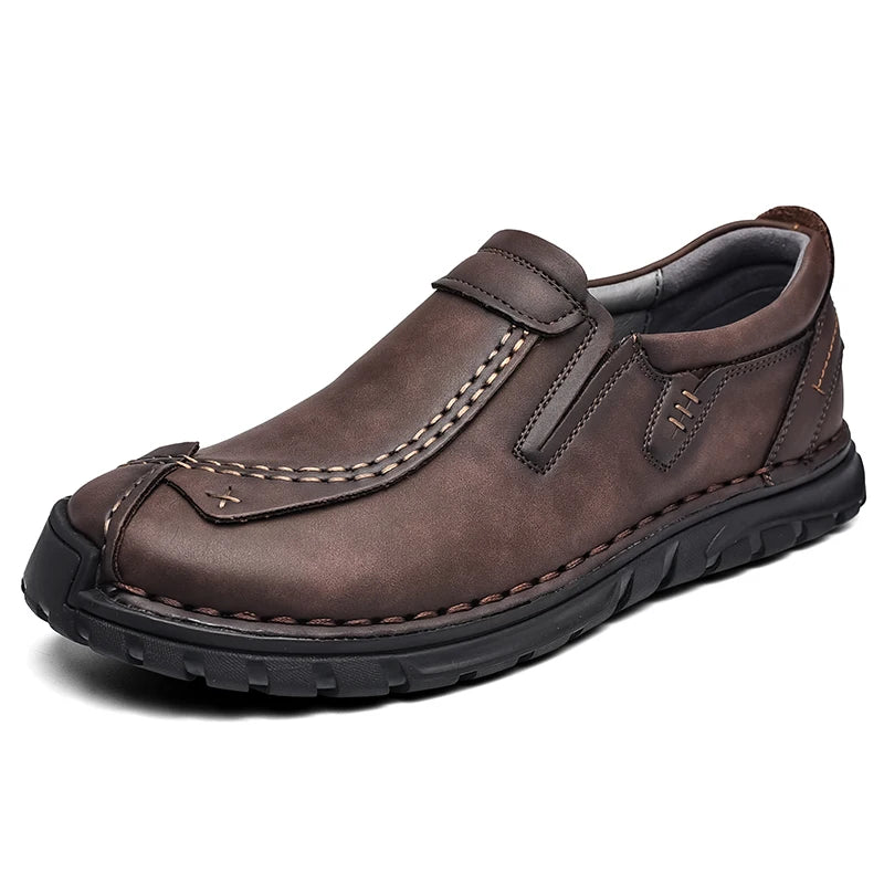 Nougxm Men Shoes Slip On Loafers Spring Autumn Comfortable Fashion designer Casual Leather Men Shoes