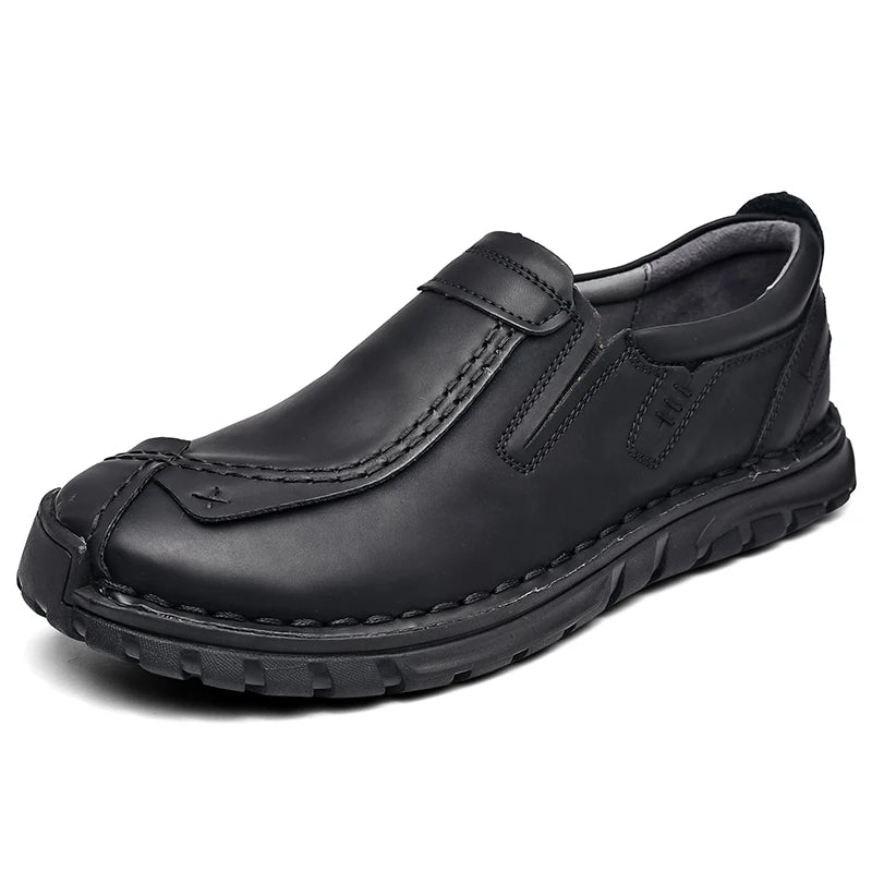 Nougxm Men Shoes Slip On Loafers Spring Autumn Comfortable Fashion designer Casual Leather Men Shoes