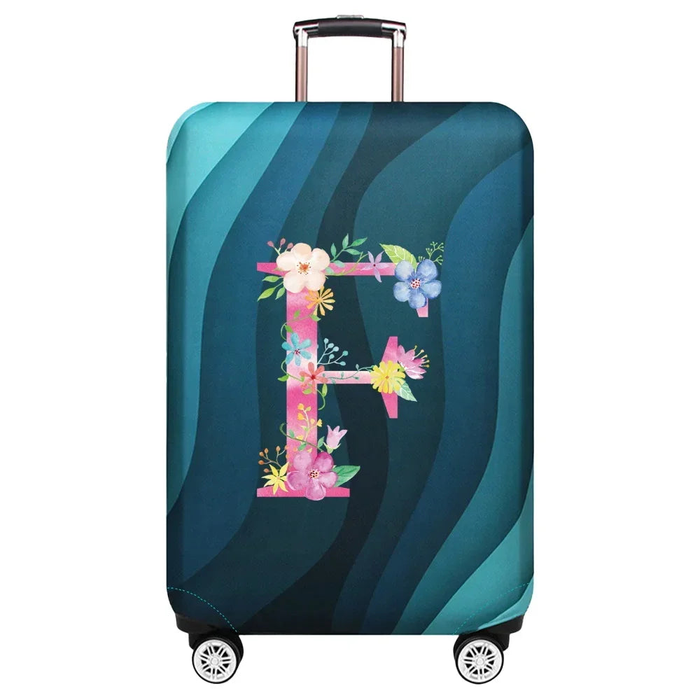 Travel Suitcase Set Is Suitable for 18-32 Inch Stretch Fabric Covers Travel Accessories Luggage Protection Covers Pink Letter