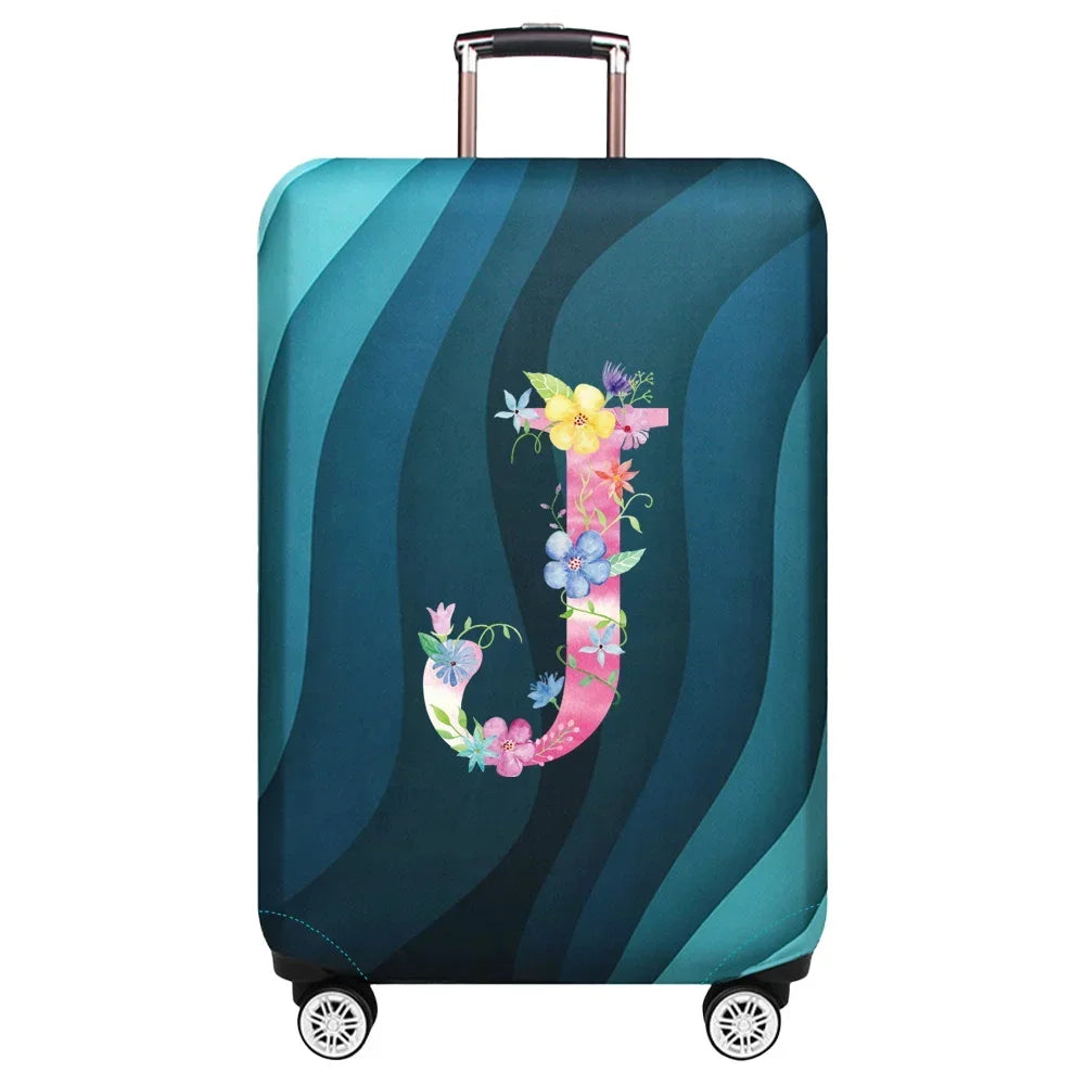Travel Suitcase Set Is Suitable for 18-32 Inch Stretch Fabric Covers Travel Accessories Luggage Protection Covers Pink Letter