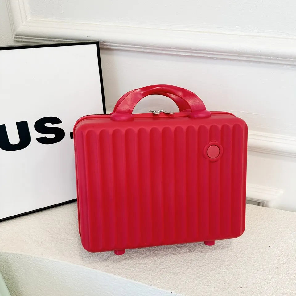 14 Inch ABS Suitcase Cosmetic Bags Light Business Travel Case Student Accommodation Case Make Up Organizer Bag Souvenir Gift.