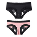Sexy Panties Women Lingerie for Hot Sex Femme Pink Lace Underwear Fashion Breathable Open Crotch Brief Girls Low-rise Underwear