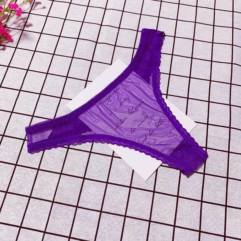 Women's Sexy Transparent Thong Panties  Panties   Lace Underwear PerspectiveSheer PantiesTransparent Knickers MeshBottomSeamless