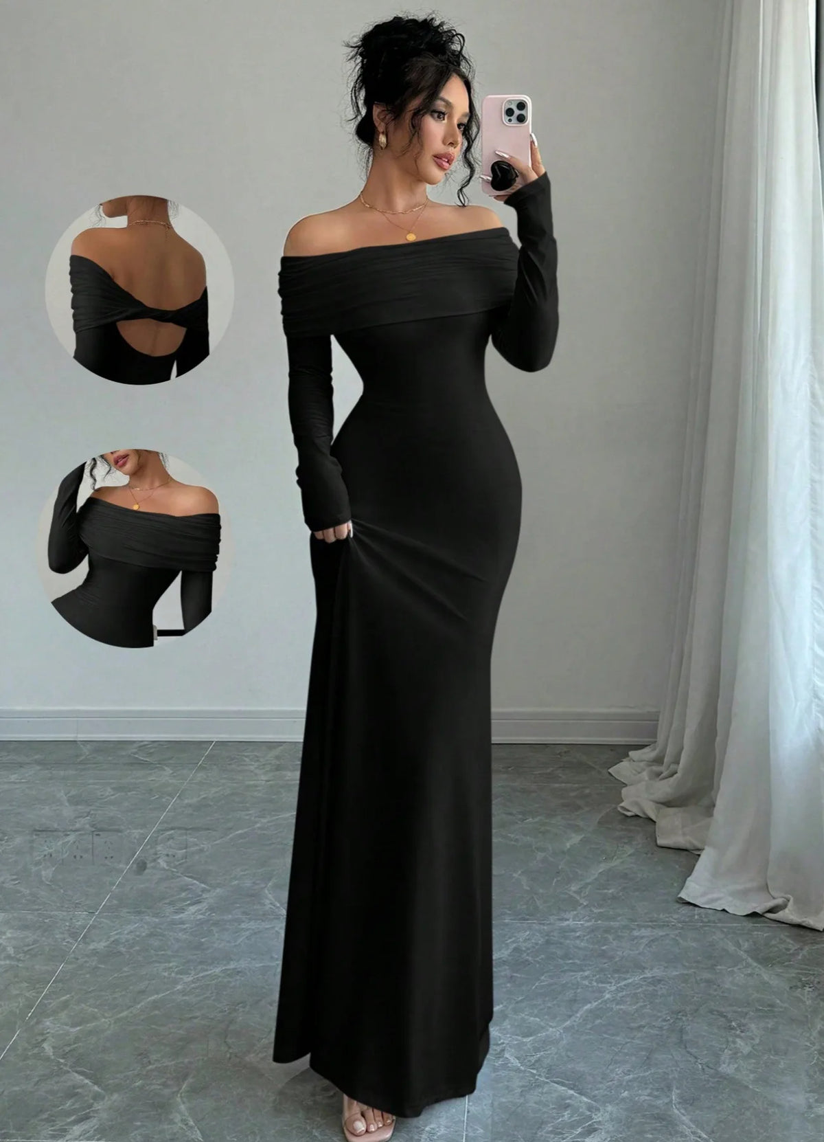 2025 Women Fashion White Wedding Dress Spring Autumn One-shoulder Slim Backless Sexy Hip-pack Dresses Women Robe Femal Vestidos