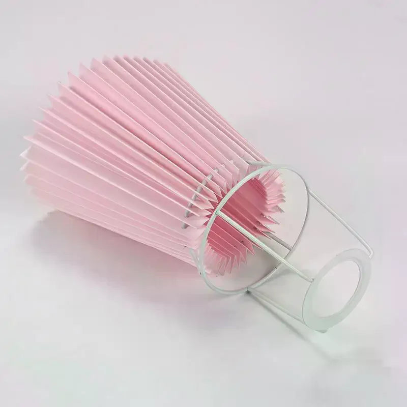 Minimalist Pleated Lampshade Modern Style Table Washable Light Cover Pendant Floor Retro Chandelier
