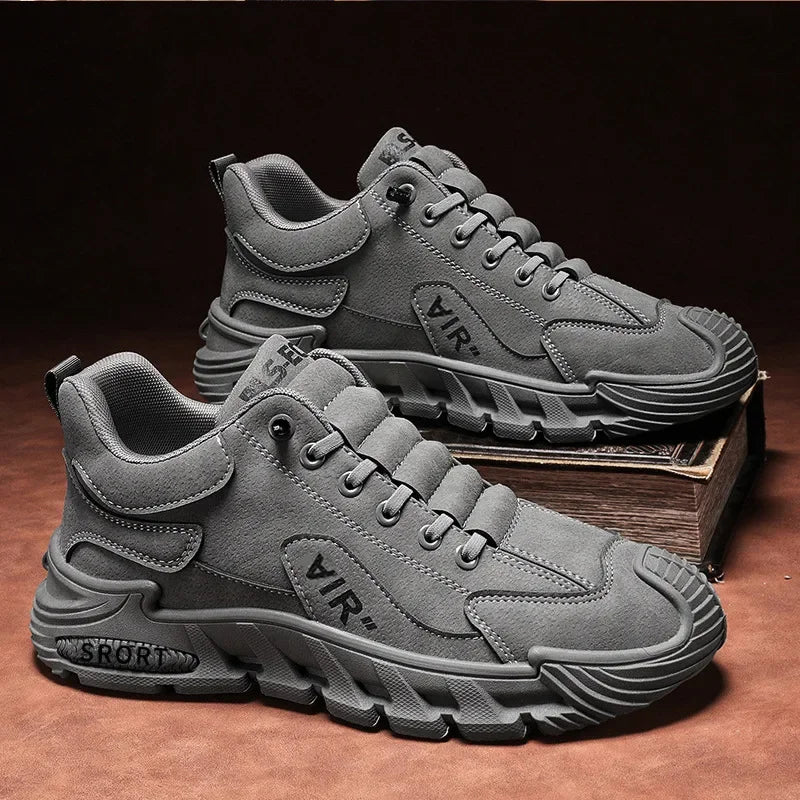 Men's Work Shoes 2025 New  Breathable Slip-On Anti-Slip Wear-Resistant Casual Sports Shoes Thick Bottom Labor Protection