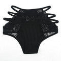 Women's Panties Sexy Lace Hollow Out Lingerie Breathable Ultra-Thin Underpants Lace Floral Comfortable High Waist Elastic Briefs