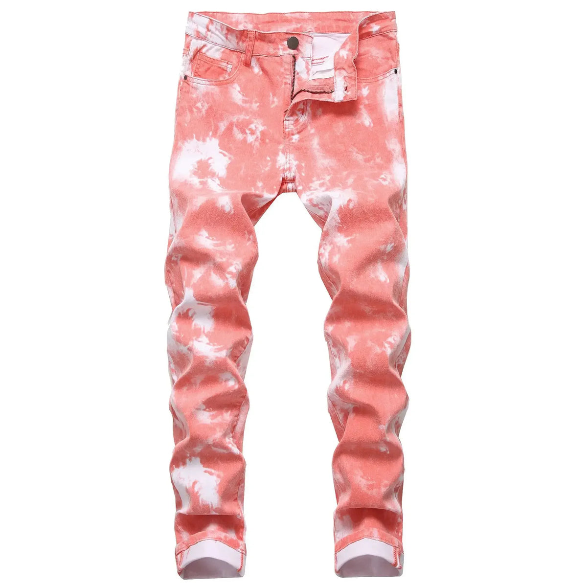 2026 High Quality Colorful Jeans for Men Elastic Slim Straight Casual Trousers Trend Streetwear Male All-match Denim Long Pants