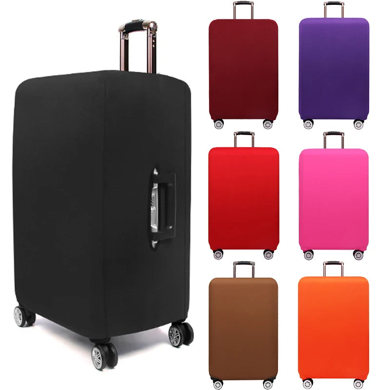 Fashion Travel Suitcase Protective Cover Luggage Protective Cover Solid Color Suitable for 18-28 Inch Suitcases