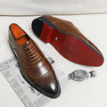 Red Sole Men Shoes Black Brown Oxfords Square Toe Lace-up Wedding Shoes for Men with  Men Shoes