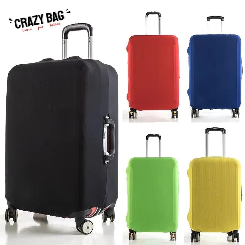 Fashion Travel Suitcase Protective Cover Luggage Protective Cover Solid Color Suitable for 18-28 Inch Suitcases