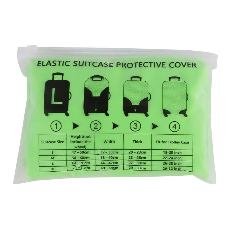 Suitcase Protection - Elastic Luggage Protection Fits 18 To 30 Inch Suitcases - Dust Protection Travel Accessories