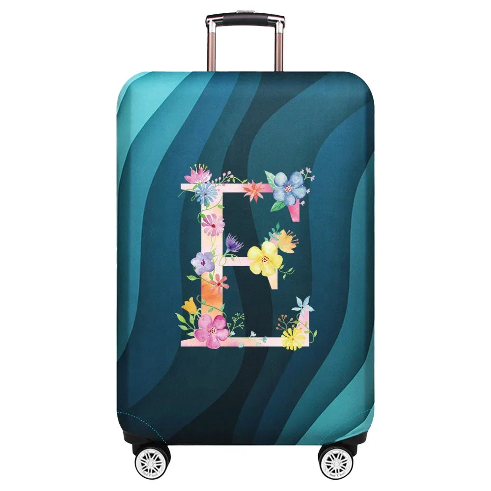 Travel Suitcase Set Is Suitable for 18-32 Inch Stretch Fabric Covers Travel Accessories Luggage Protection Covers Pink Letter