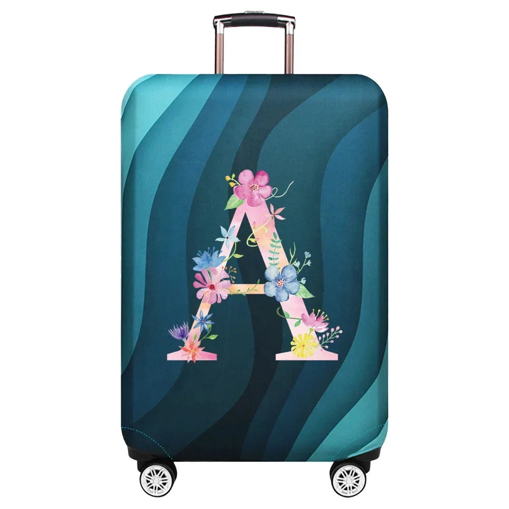Travel Suitcase Set Is Suitable for 18-32 Inch Stretch Fabric Covers Travel Accessories Luggage Protection Covers Pink Letter