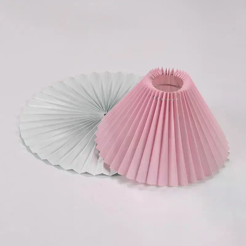 Minimalist Pleated Lampshade Modern Style Table Washable Light Cover Pendant Floor Retro Chandelier