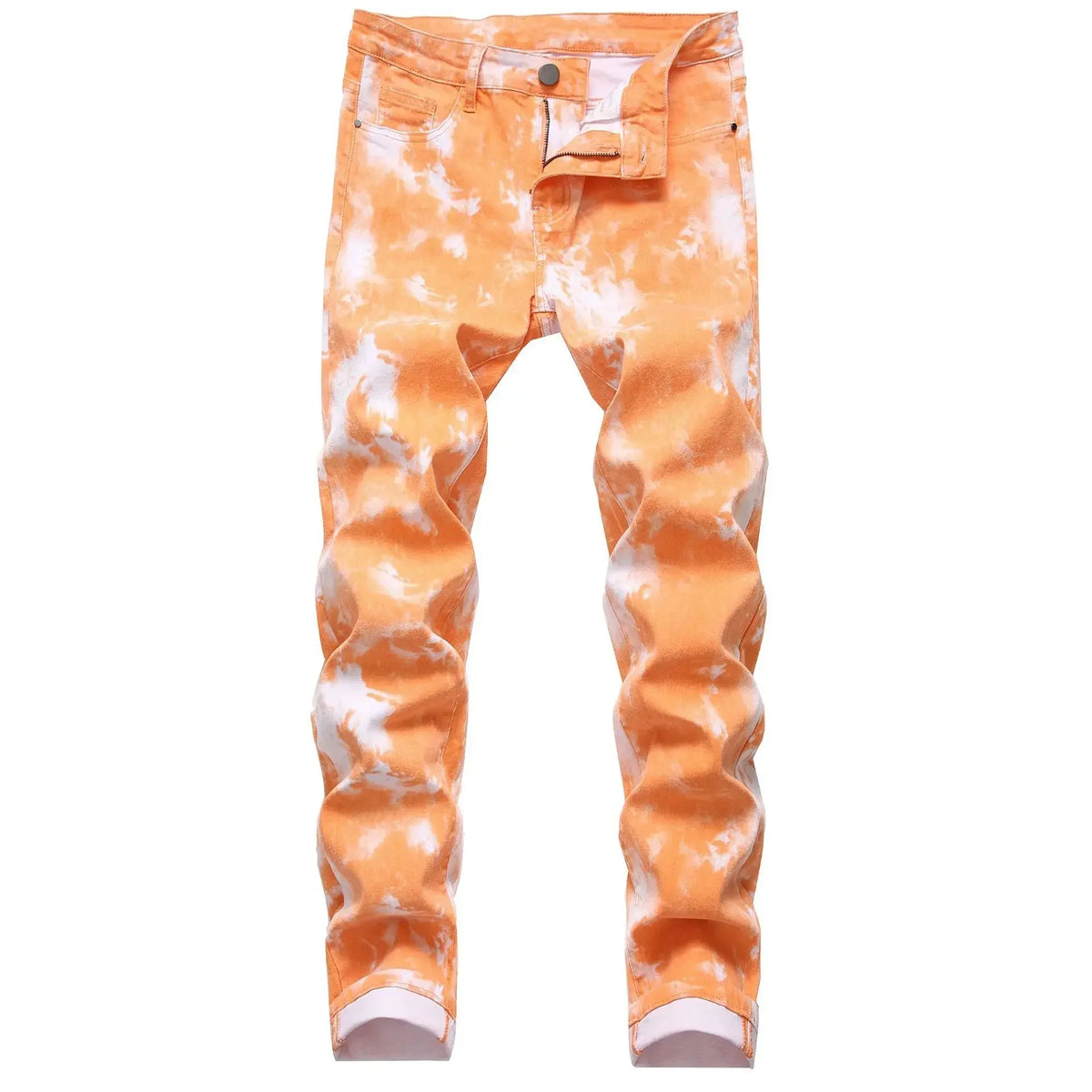 2026 High Quality Colorful Jeans for Men Elastic Slim Straight Casual Trousers Trend Streetwear Male All-match Denim Long Pants