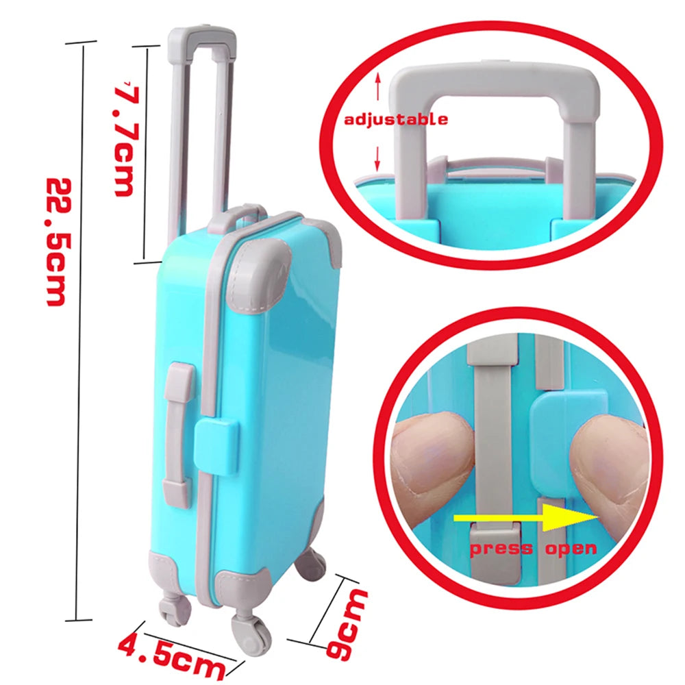 18 Inch Doll Suitcase Is a Must-Have Item for Traveling with Dolls. It Is a Fashionable Doll Suitcase Suitable for 18 Inch Dolls