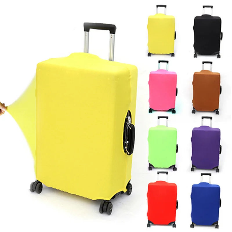 Fashion Travel Suitcase Protective Cover Luggage Protective Cover Solid Color Suitable for 18-28 Inch Suitcases