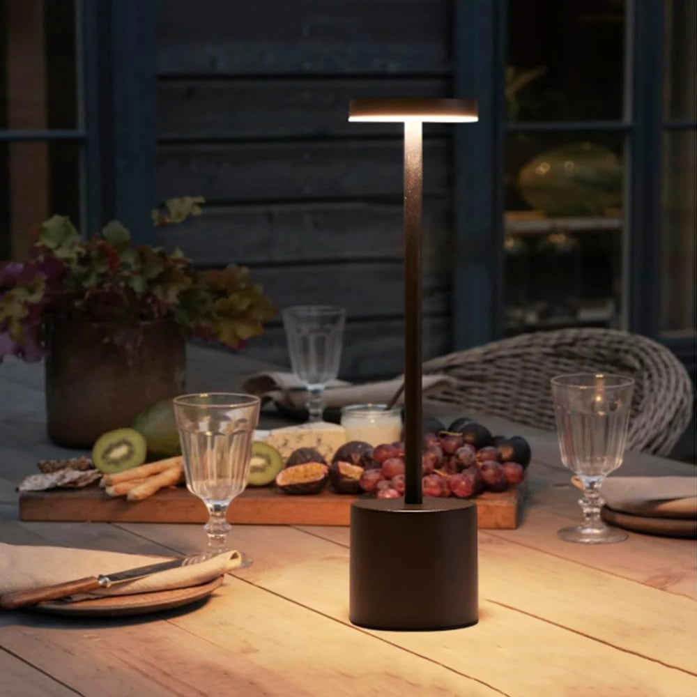 Portable LED Cordless Touch Table Lamps Rechargeable Desk Lamp 3Colors Adjustable Bedside Creative Ambient Light  for Room Decor