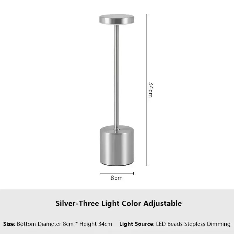 Retro LED Table Lamp 3colors Touch Dimmable Desk Lamp Home Restaurant Coffee Shop Nordic Modern Simple Mushroom Style Room Decor