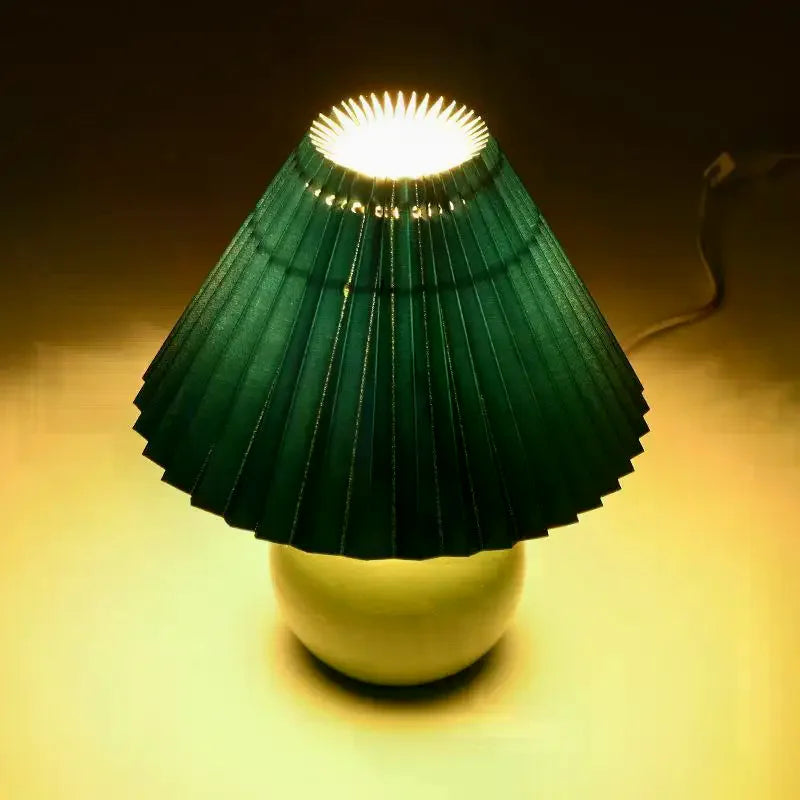 Minimalist Pleated Lampshade Modern Style Table Washable Light Cover Pendant Floor Retro Chandelier