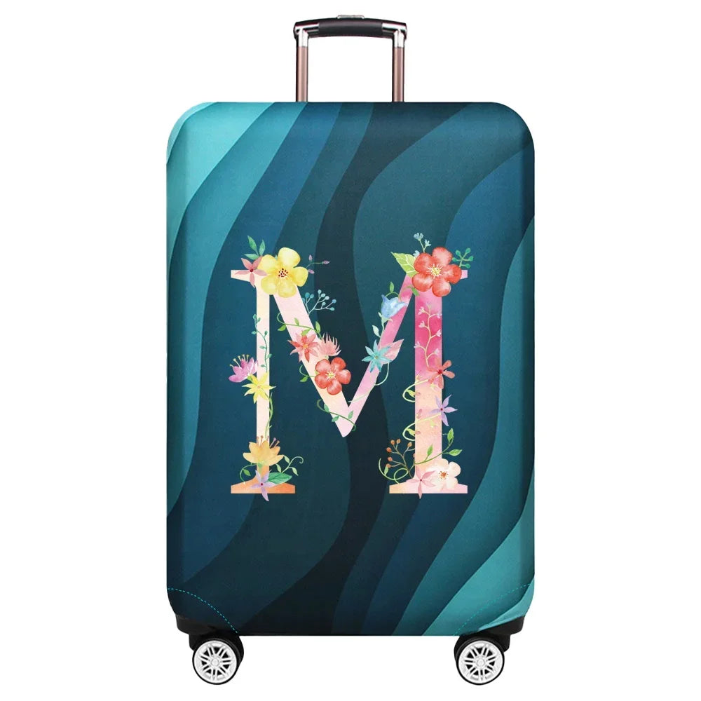 Travel Suitcase Set Is Suitable for 18-32 Inch Stretch Fabric Covers Travel Accessories Luggage Protection Covers Pink Letter