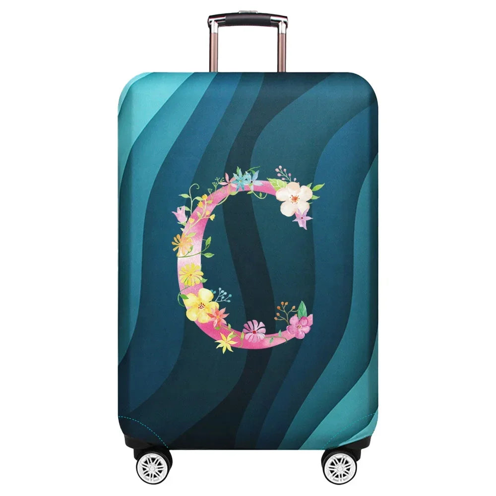 Travel Suitcase Set Is Suitable for 18-32 Inch Stretch Fabric Covers Travel Accessories Luggage Protection Covers Pink Letter