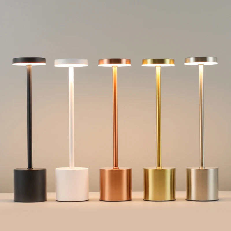 Retro LED Table Lamp 3colors Touch Dimmable Desk Lamp Home Restaurant Coffee Shop Nordic Modern Simple Mushroom Style Room Decor