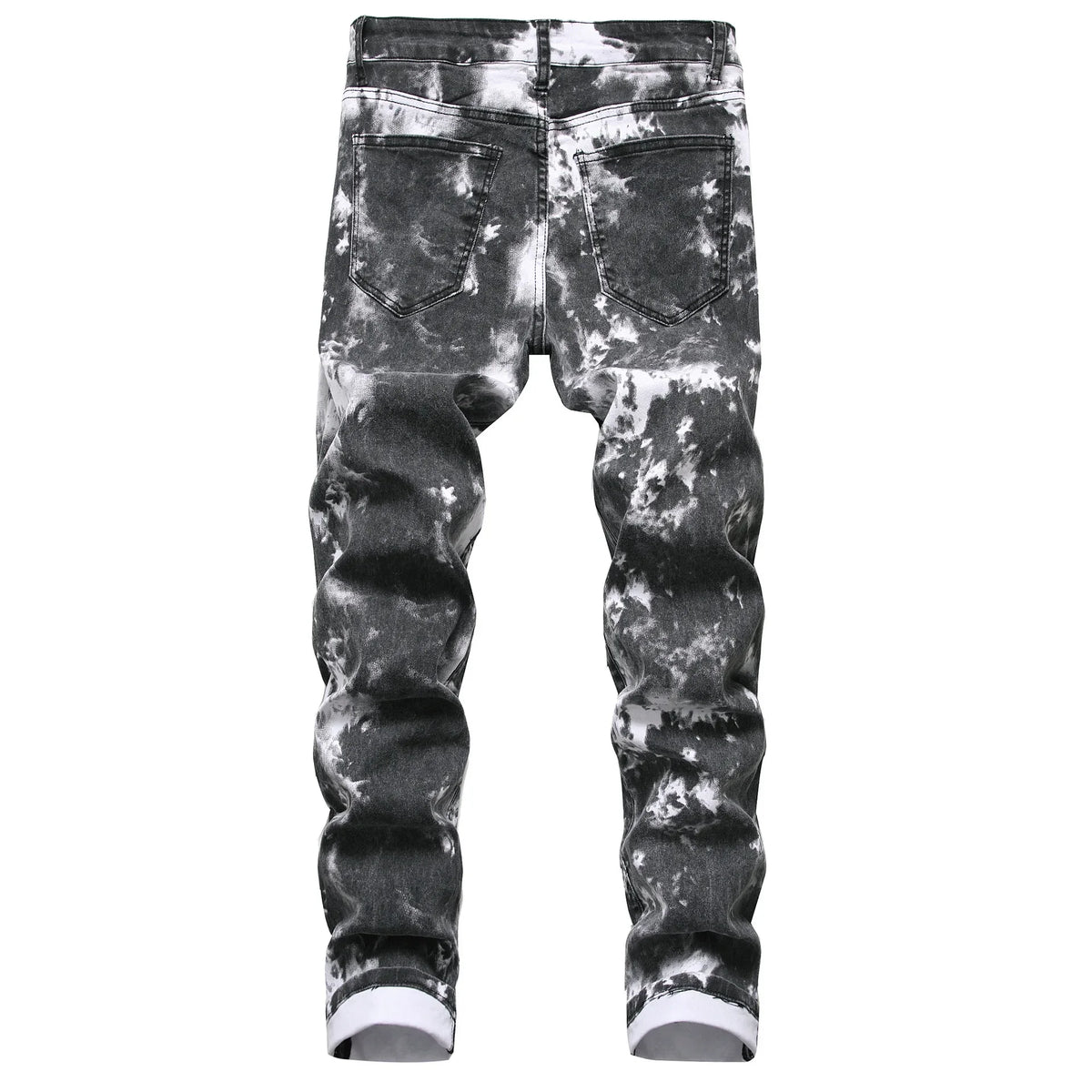 2026 High Quality Colorful Jeans for Men Elastic Slim Straight Casual Trousers Trend Streetwear Male All-match Denim Long Pants