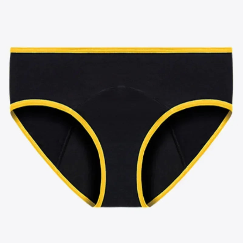 Women Menstrual Panties Leak Proof Briefs Solid Plus Size Cotton Panties Lingerie Absorbency Comfortable Physiological Underwear