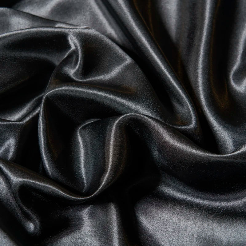 1/3Pc Satin Fitted Sheet Solid Colour Single Twin Full Queen King Ice Silk Mattress Cover Natural With Elastic Band Bed Sheet