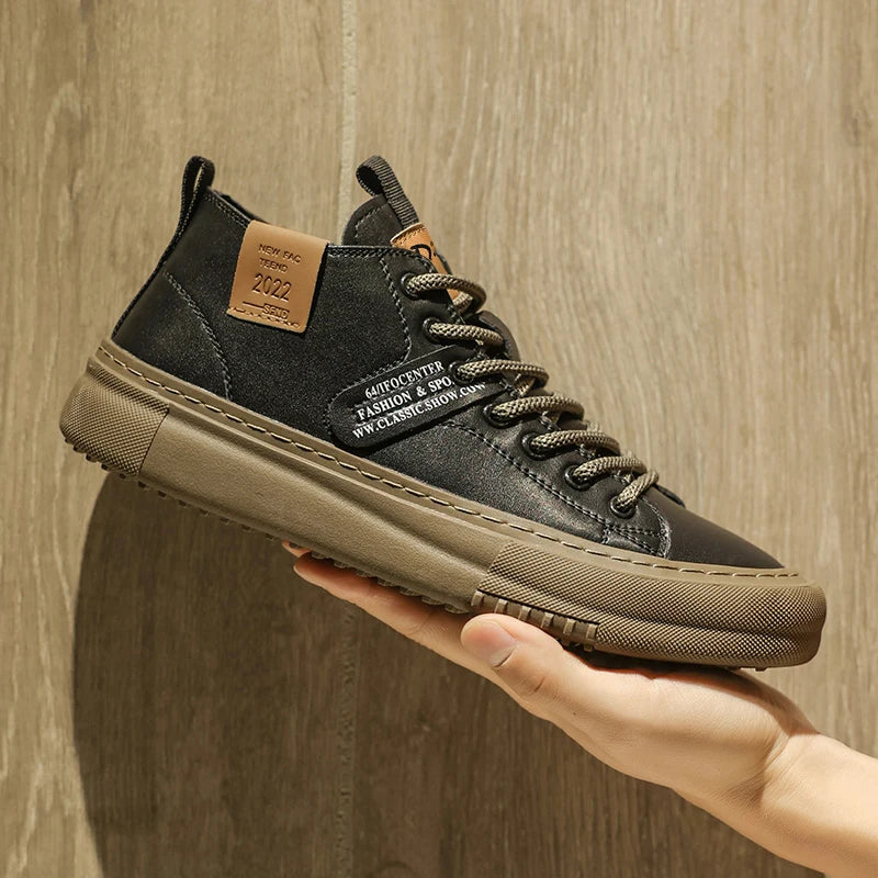 Men's Casual Sports Shoes, Fashionable Retro Classic Handmade Design, Breathable and Warm, Suitable for All Seasons, Ideal for Daily Wear, Outdoor Activities, Mountaineering, Hiking, Durable and Wear-Resistant, Not Easily Dir
