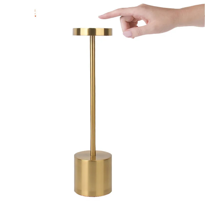 Portable LED Cordless Touch Table Lamps Rechargeable Desk Lamp 3Colors Adjustable Bedside Creative Ambient Light  for Room Decor