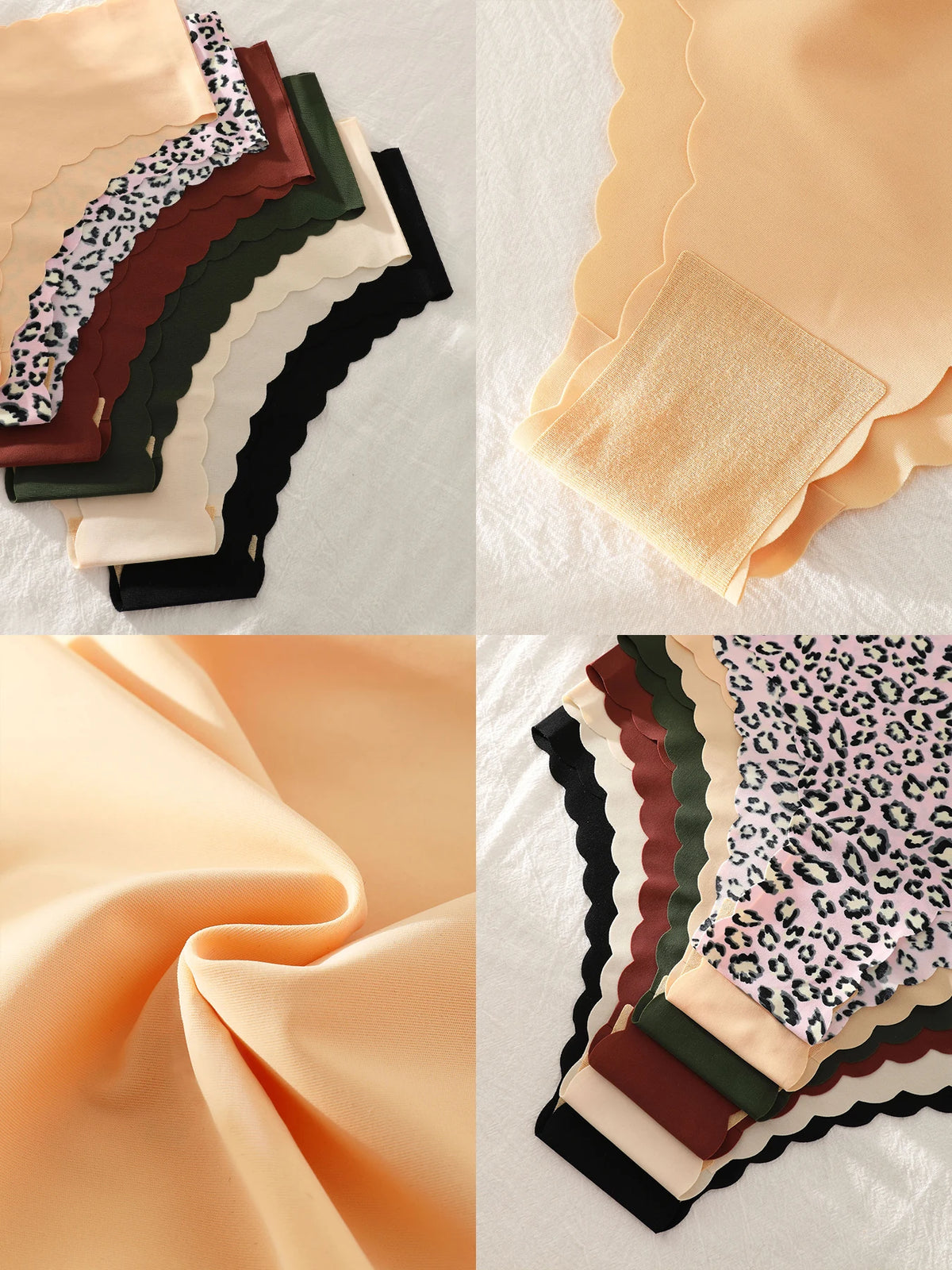 6-Pack Women's Panties, Multi-Color, Seamless, Comfortable, Skin-Friendly, Sexy, Sporty, Invisible Triangle Panties