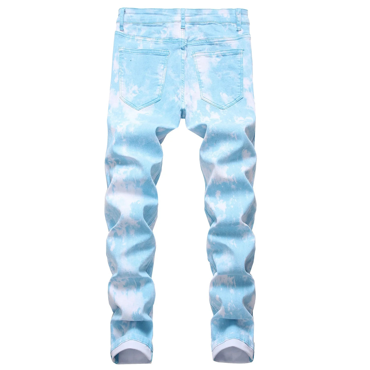 2026 High Quality Colorful Jeans for Men Elastic Slim Straight Casual Trousers Trend Streetwear Male All-match Denim Long Pants