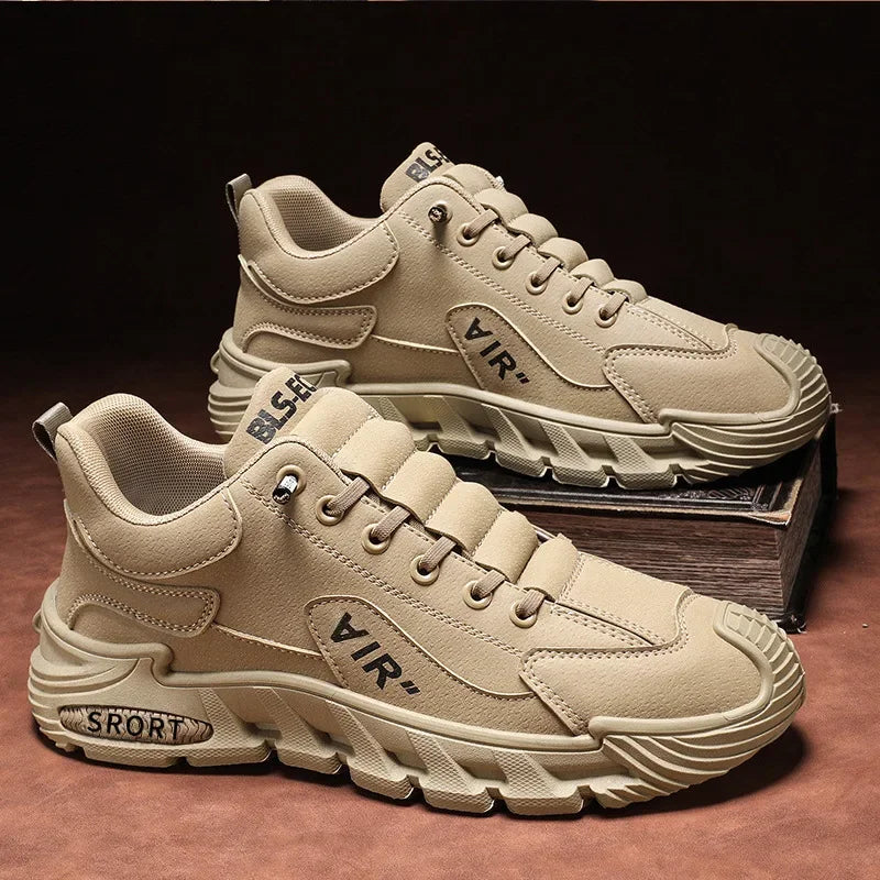 Men's Work Shoes 2025 New  Breathable Slip-On Anti-Slip Wear-Resistant Casual Sports Shoes Thick Bottom Labor Protection