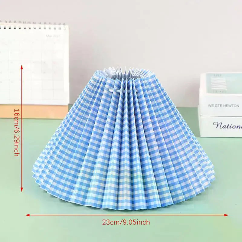 Minimalist Pleated Lampshade Modern Style Table Washable Light Cover Pendant Floor Retro Chandelier