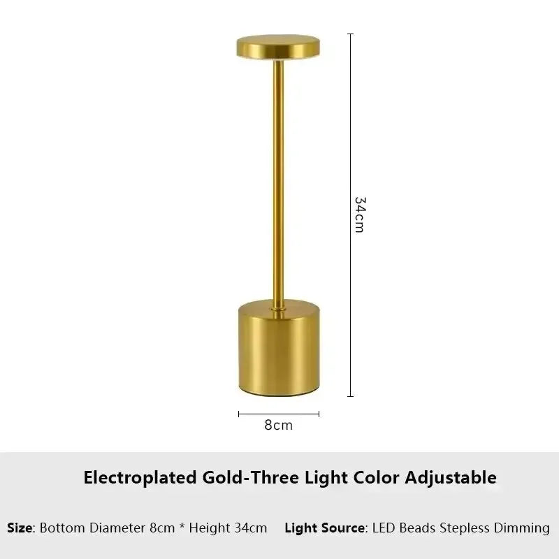 Retro LED Table Lamp 3colors Touch Dimmable Desk Lamp Home Restaurant Coffee Shop Nordic Modern Simple Mushroom Style Room Decor