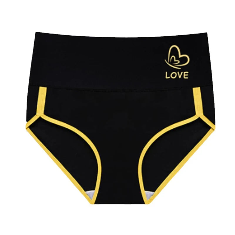 Women High Waist Underwear Panties Female Soft Breathable Briefs Women Intimate Lingerie Brief