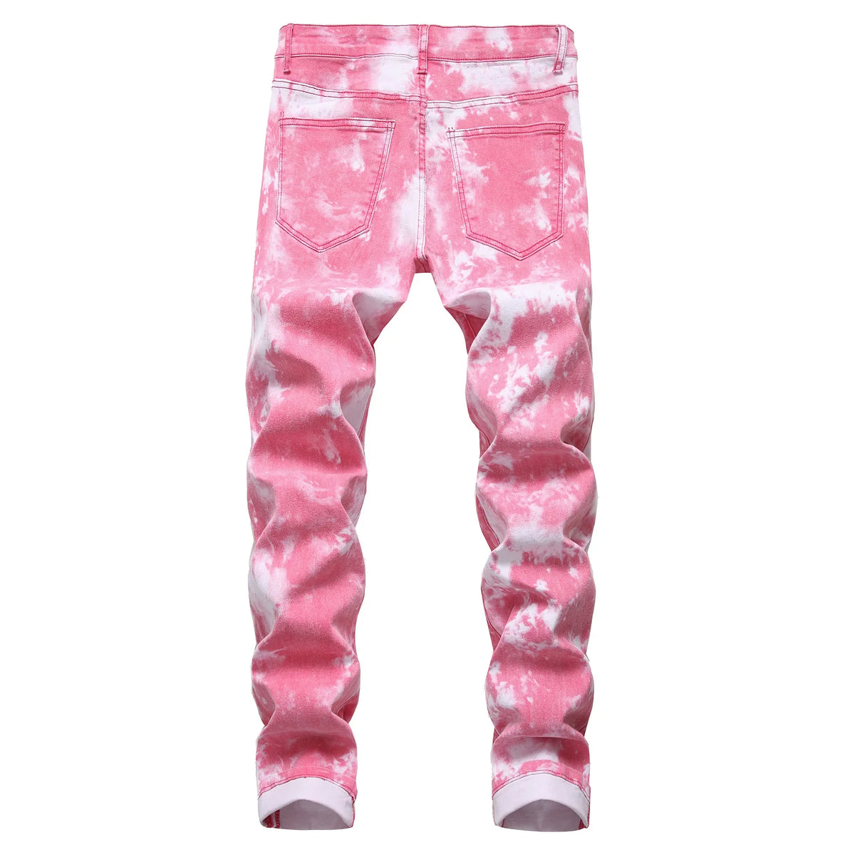 2026 High Quality Colorful Jeans for Men Elastic Slim Straight Casual Trousers Trend Streetwear Male All-match Denim Long Pants