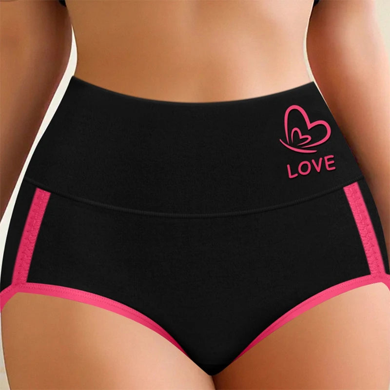 Women High Waist Underwear Panties Female Soft Breathable Briefs Women Intimate Lingerie Brief