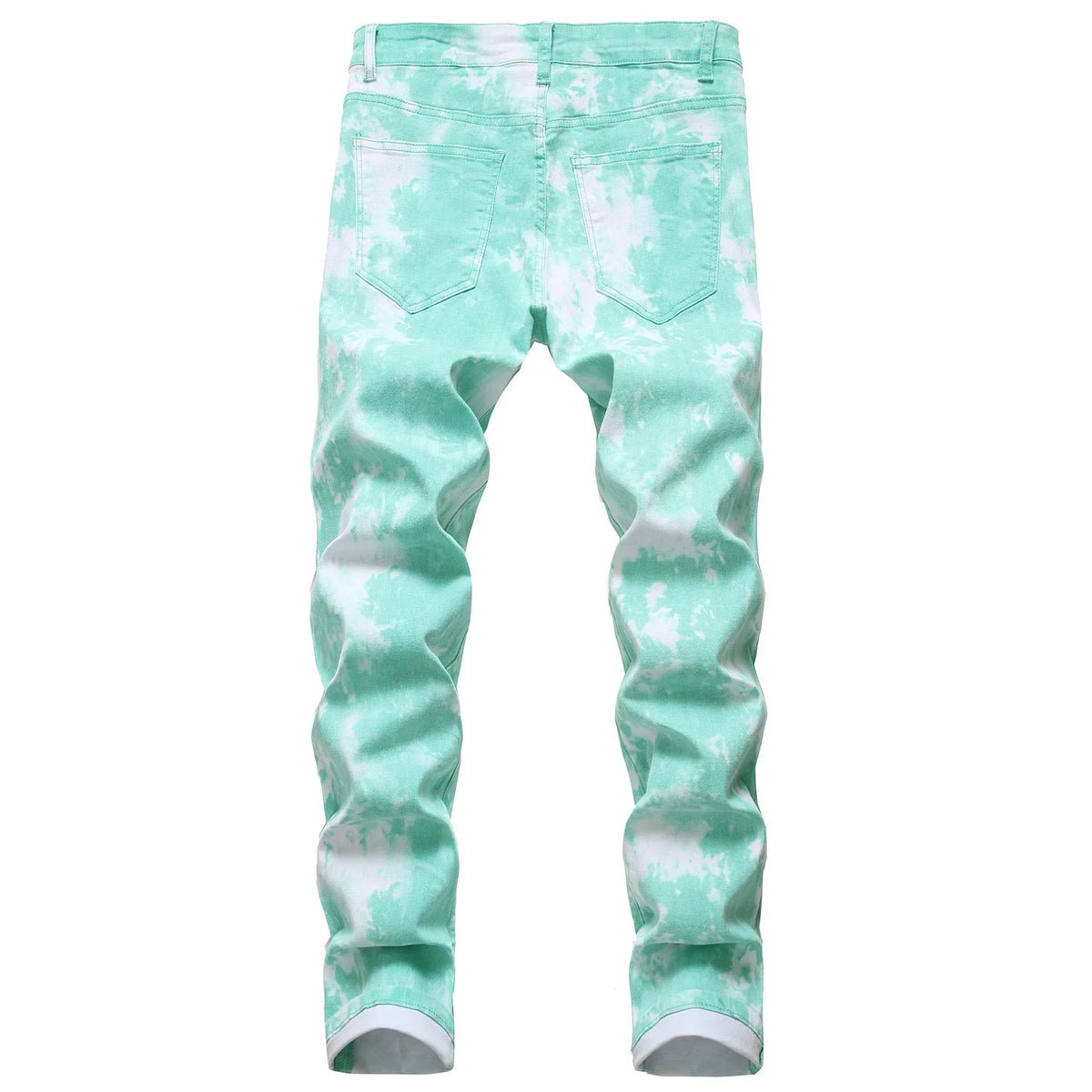 2026 High Quality Colorful Jeans for Men Elastic Slim Straight Casual Trousers Trend Streetwear Male All-match Denim Long Pants