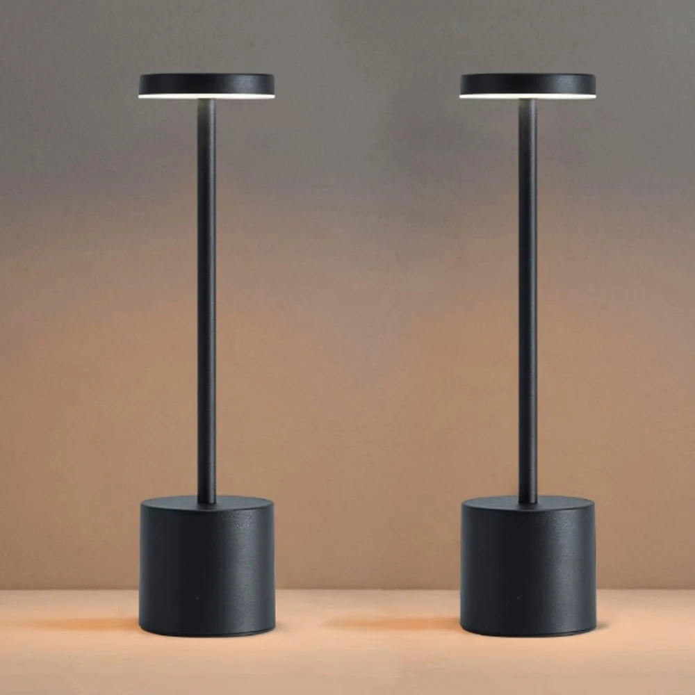 Portable LED Cordless Touch Table Lamps Rechargeable Desk Lamp 3Colors Adjustable Bedside Creative Ambient Light  for Room Decor