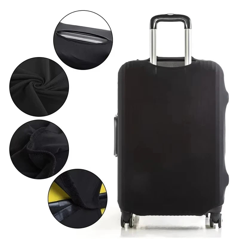 Fashion Travel Suitcase Protective Cover Luggage Protective Cover Solid Color Suitable for 18-28 Inch Suitcases