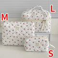 Casual Women's Cosmetic Bags Travel Portable Ladies Toiletry Storage Bag Large Capacity Sweet Female Pencil Case Clutch Handbags