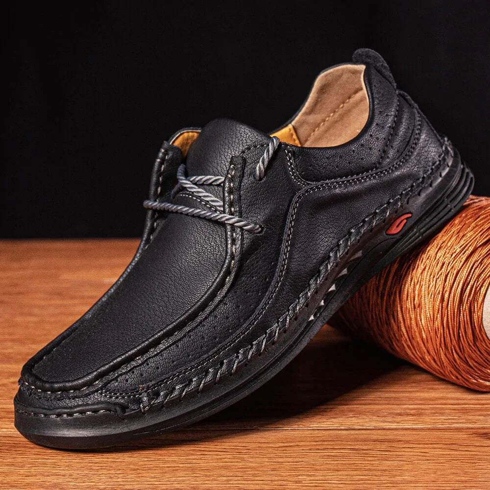 Shoes for Men  Handmade Leather Casual Sneakers Comfort Design Man Shoe Business Leather Fashion Plus Size Shoes for Men