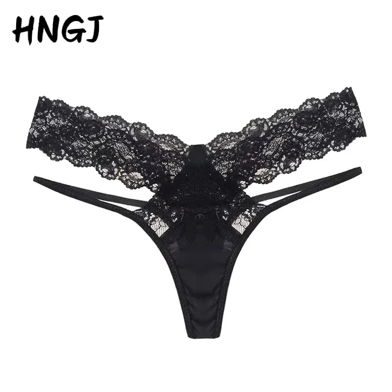 Panties For Women Plus Size Floral Lace Mesh Panties Low Rise Hollow Out Transparent Plus Size Underwear Ropa Interior Femenina