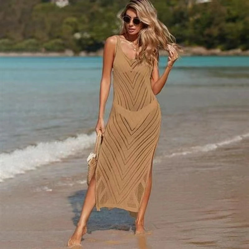 Dresses for Women New Summer White Black Sleeveless V-Neck  Women Dress Sexy Long Dress Women Vestidos De Verano Mujer 2025 Q256